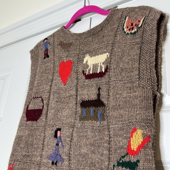 Vintage Ralph Lauren Wool Vest Handmade in England 1982 Rare - Picture 5 of 16